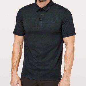 Lululemon Evolution Polo Nautical Navy Blue Men Sz M/L